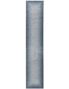 Paxon Tonal Blue Gradient Runner Rug in Blue
