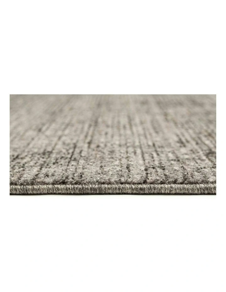 Mekina Tonal Distressed Runner Rug in Dark Grey image 5