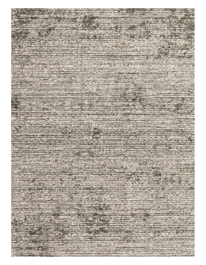 Mekina Tonal Distressed Runner Rug in Dark Grey image 6