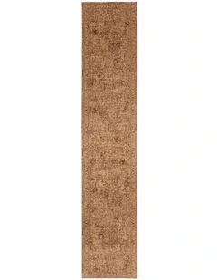 Serron Tonal Traditional Runner Rug in Brown