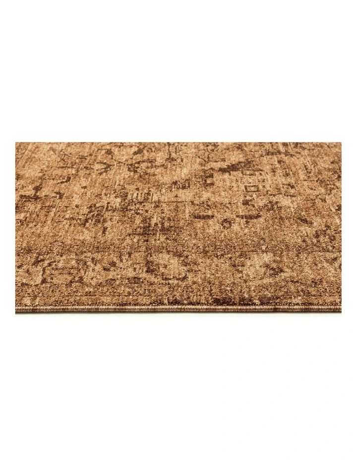 Serron Tonal Traditional Runner Rug in Brown image 3