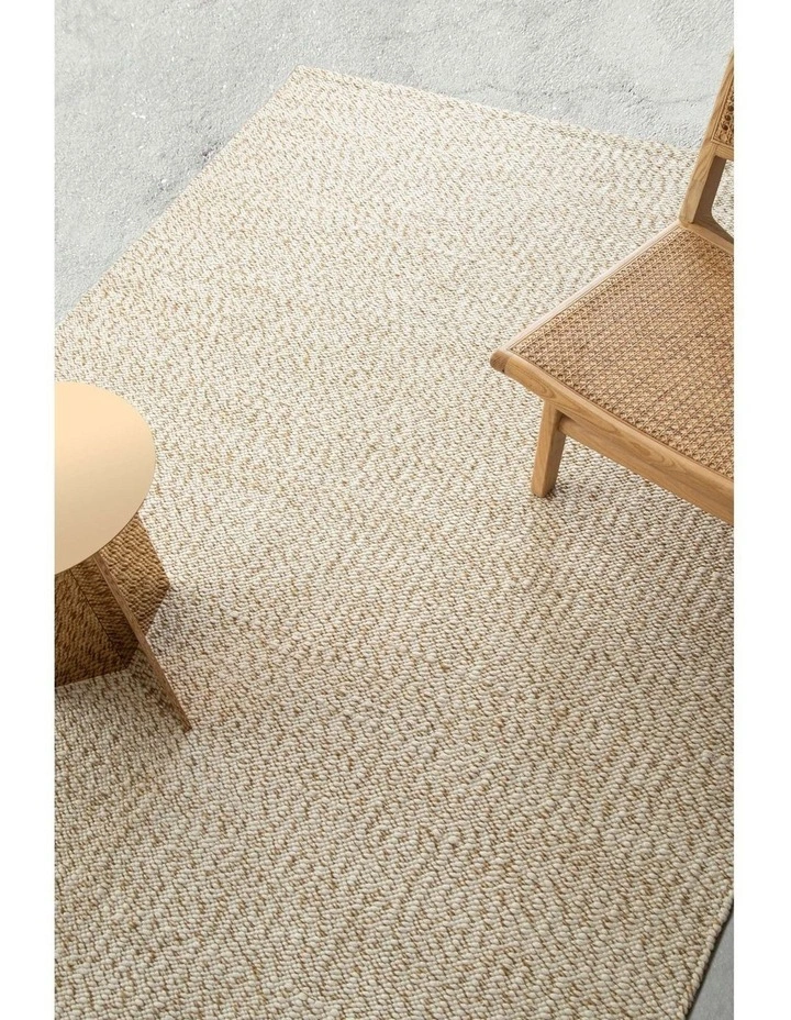 Tucson Flatweave Wool Rug in Cream image 3