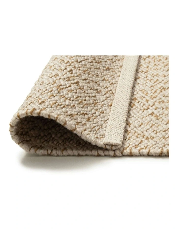Tucson Flatweave Wool Rug in Cream image 5