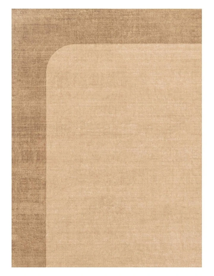 Ibiza Terracotta Washable Border Rug in Brown image 7