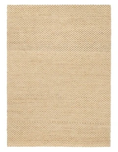 Sorocaba Cream Jute Basket Weave Rug in Cream