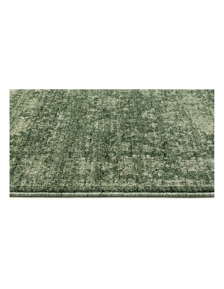 Orfeos Tonal Distressed Rug in Green image 3