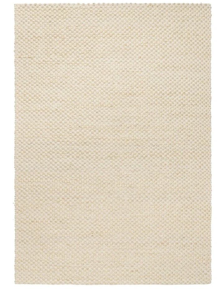 Tefe Jute Basket Weave Rug in Cream image 1