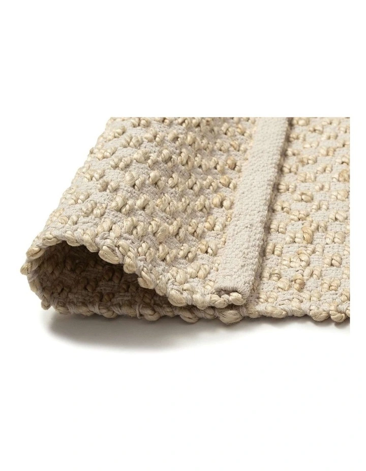 Tefe Jute Basket Weave Rug in Cream image 4