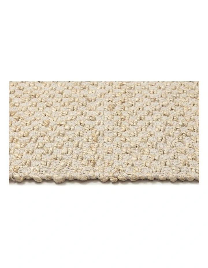Tefe Jute Basket Weave Rug in Cream image 6