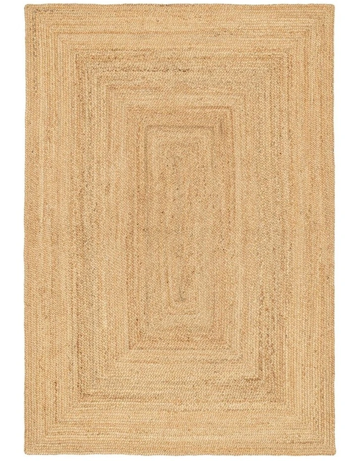 Mossoro Hand Braided Jute Rug in Beige image 1