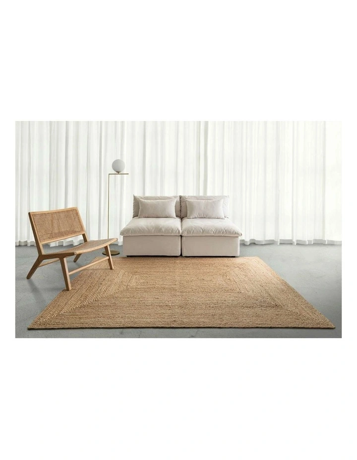 Mossoro Hand Braided Jute Rug in Beige image 2