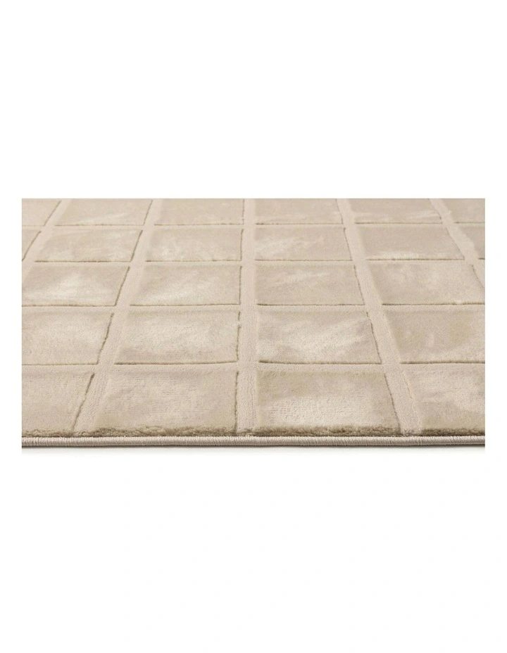 Boumalne Tonal Cream Rug in Cream image 3