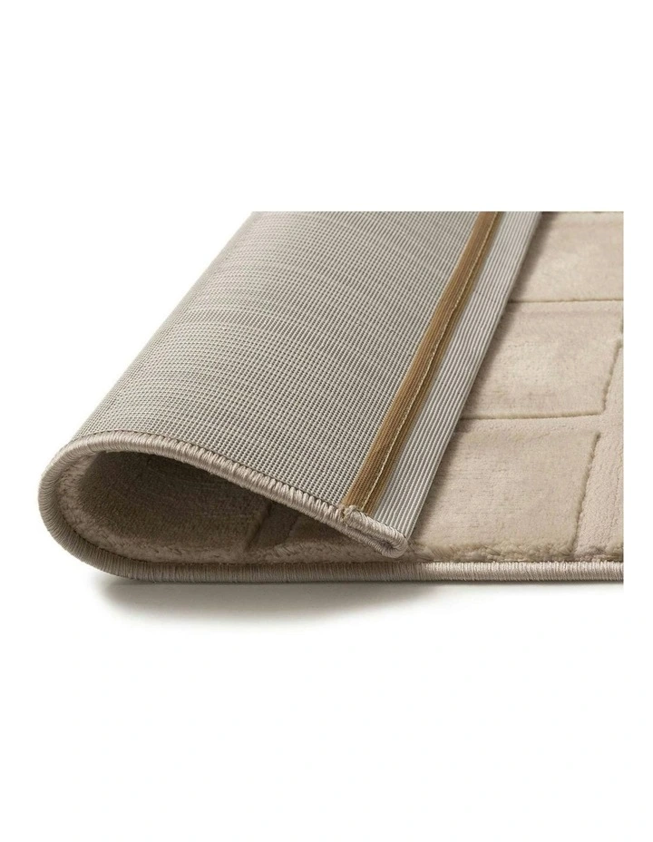 Boumalne Tonal Cream Rug in Cream image 6