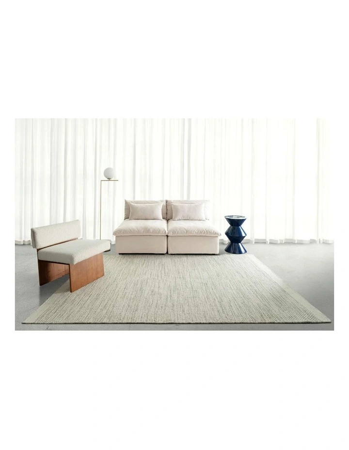 Opelika Wool Flatweave Rug in Mint Green image 2