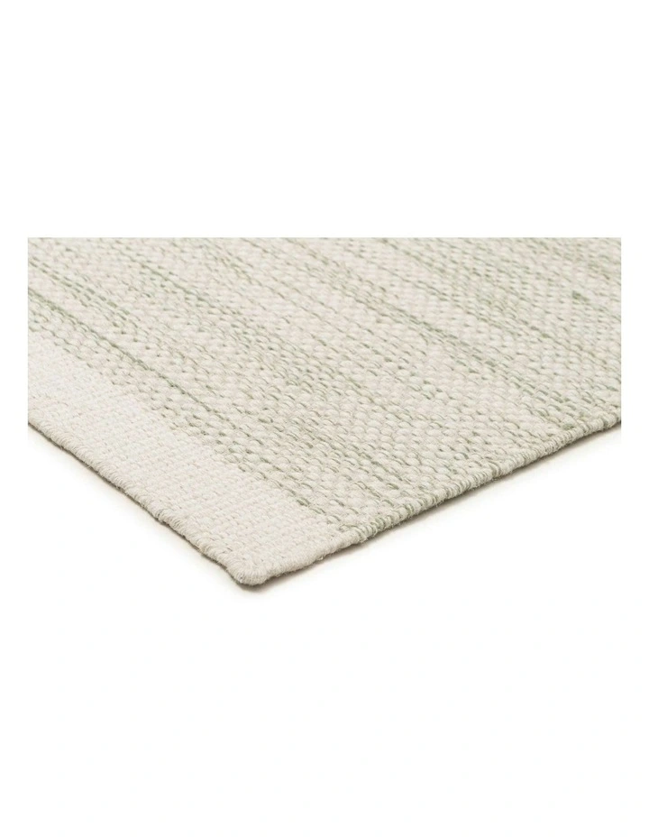 Opelika Wool Flatweave Rug in Mint Green image 4