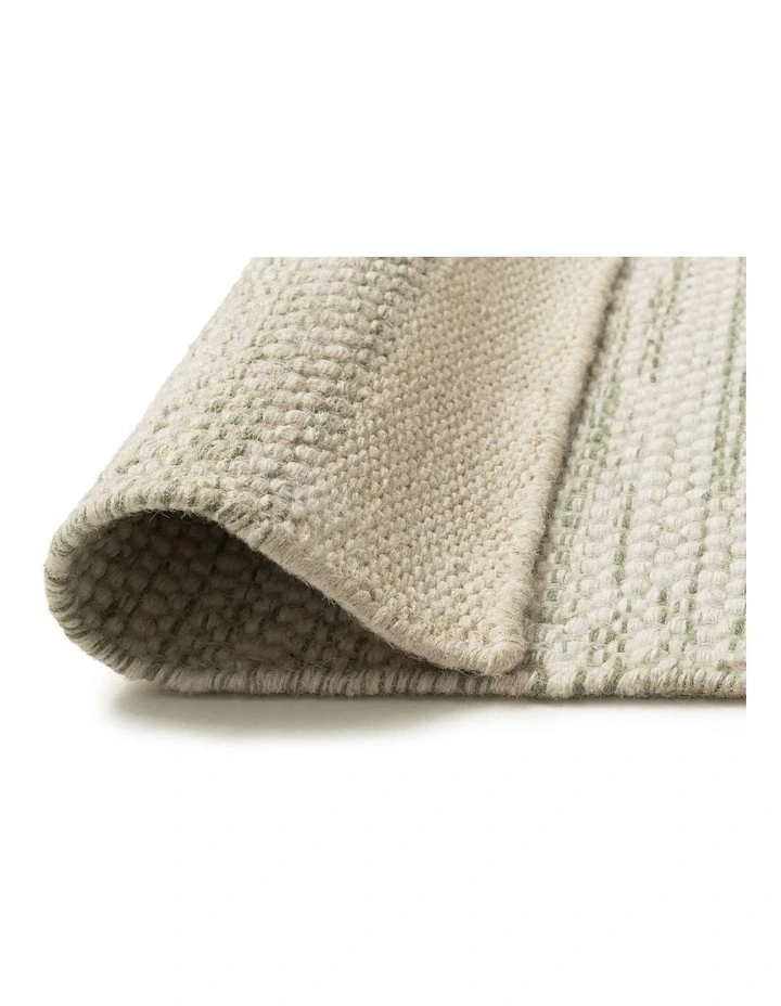 Opelika Wool Flatweave Rug in Mint Green image 5
