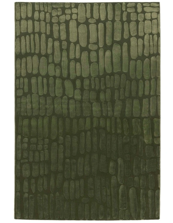 Nador Textured Rug in Green image 1