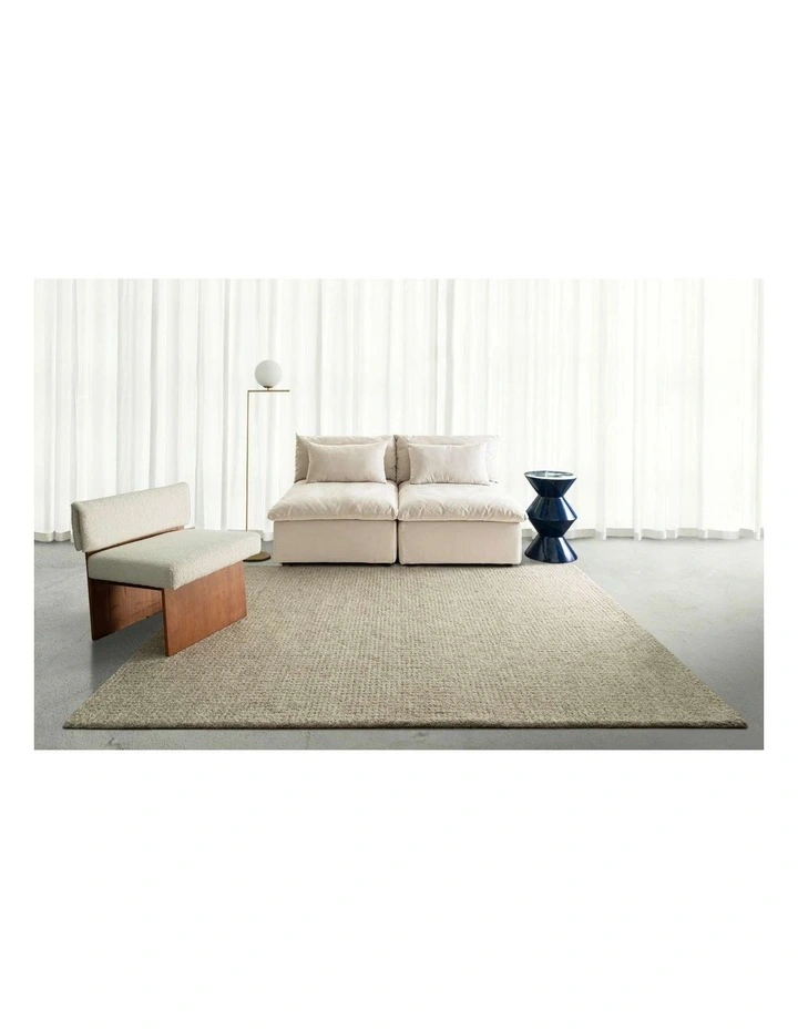 Tampa Plush Wool Shag Rug in Taupe image 2