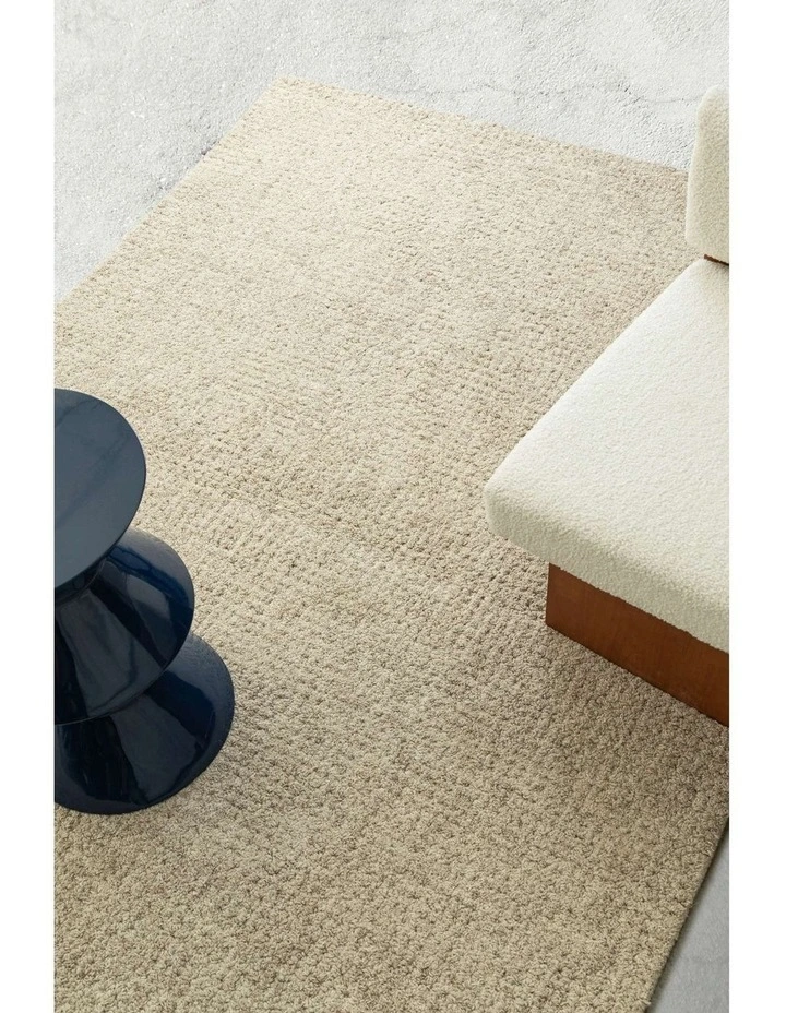 Tampa Plush Wool Shag Rug in Taupe image 3