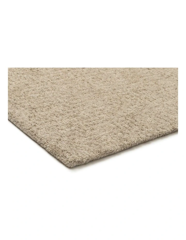 Tampa Plush Wool Shag Rug in Taupe image 4
