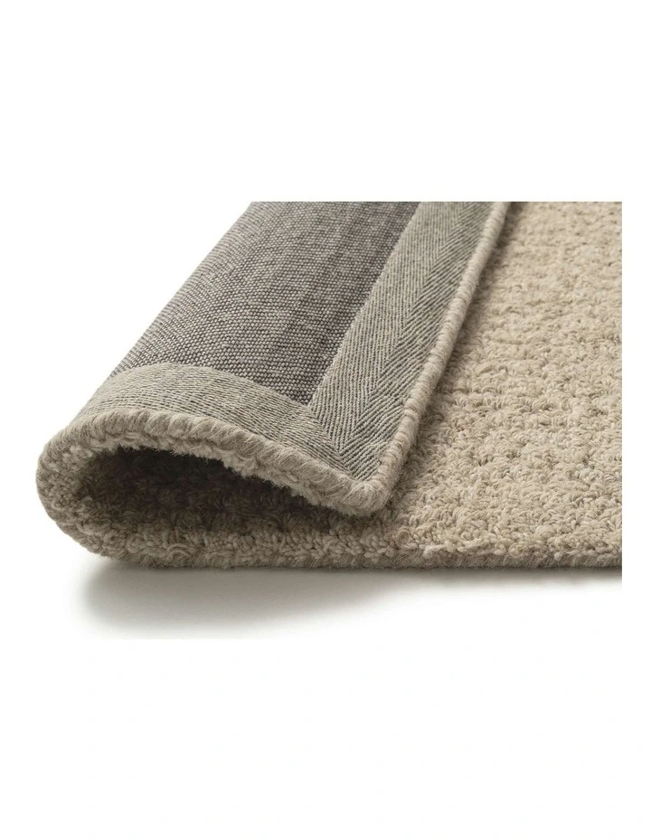 Tampa Plush Wool Shag Rug in Taupe image 5