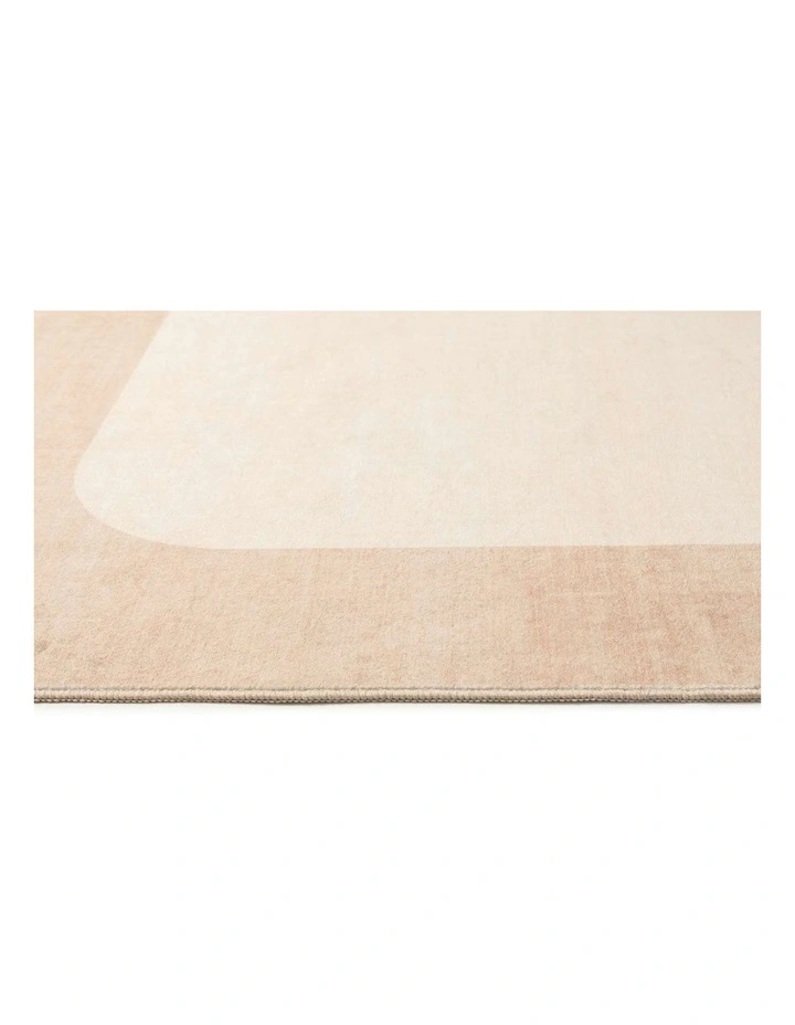 Blanes Washable Border Rug in Cream image 6