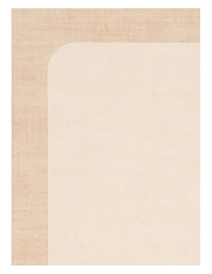 Blanes Washable Border Rug in Cream image 7