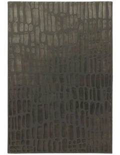 Oujda Textured Rug in Charcoal