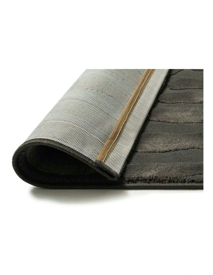 Oujda Textured Rug in Charcoal image 5