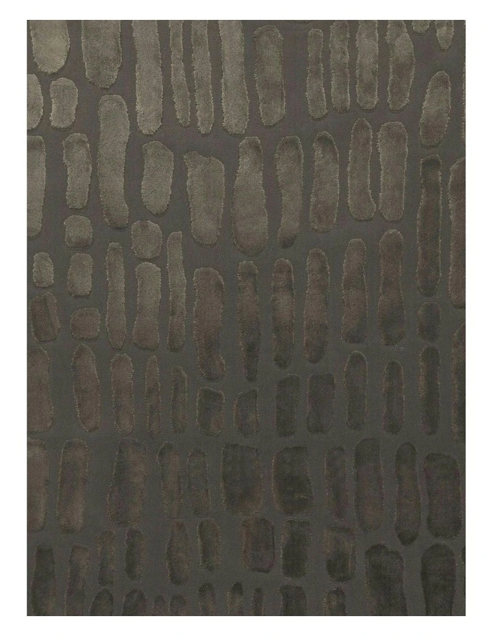 Oujda Textured Rug in Charcoal image 6