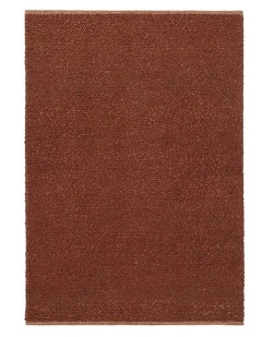 Rockford Pebble Loop Wool Rug in Rust
