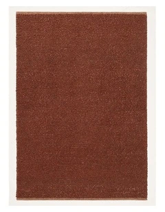 Rockford Pebble Loop Wool Rug in Rust