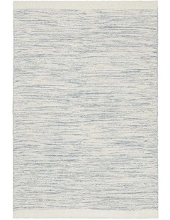 Evanston Wool Flatweave Rug in Blue/Ivory