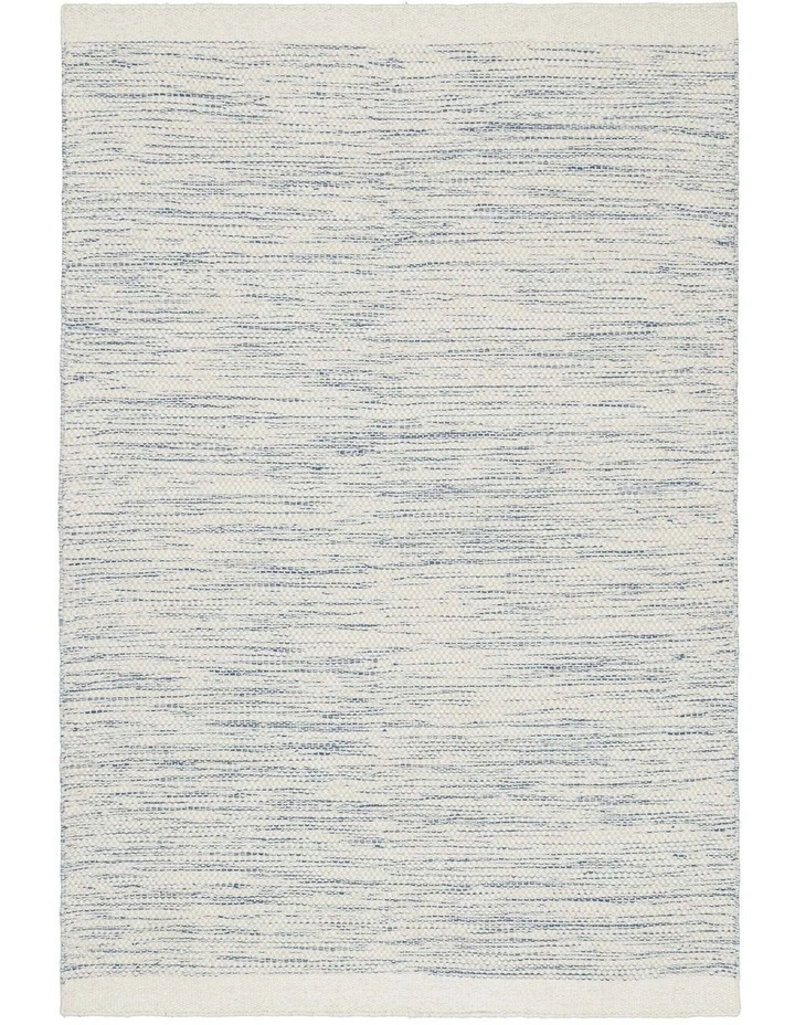 Evanston Wool Flatweave Rug in Blue/Ivory image 1