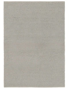Marfa Pebble Loop Wool Rug in Silver