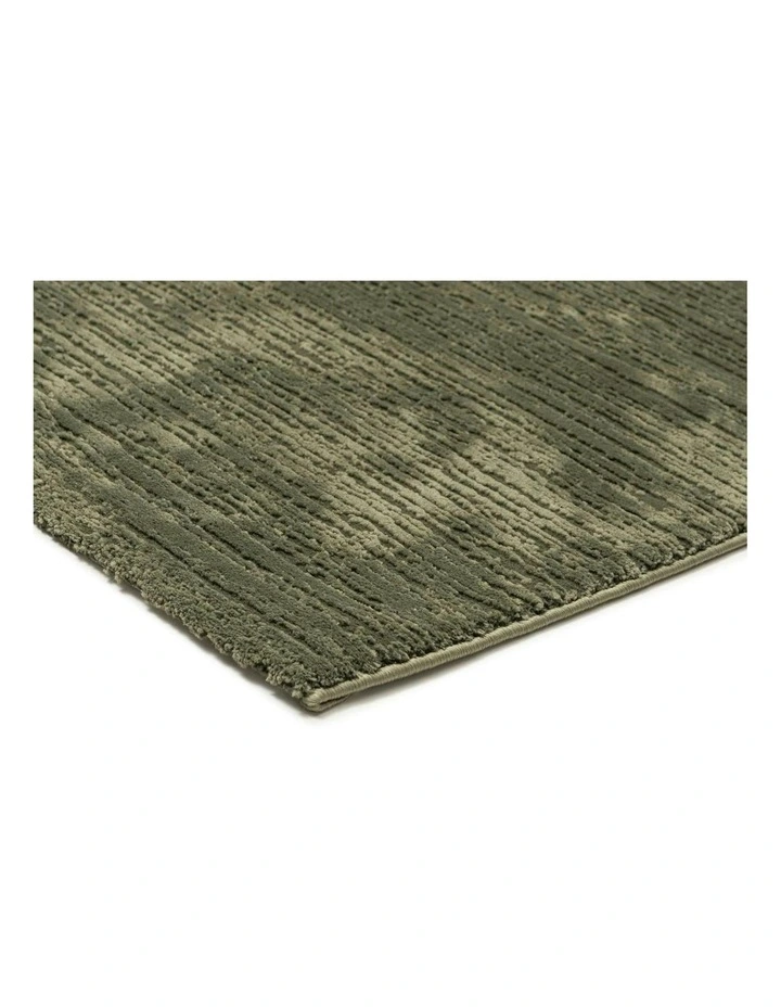 Debdou Textured Rug in Olive Green image 2