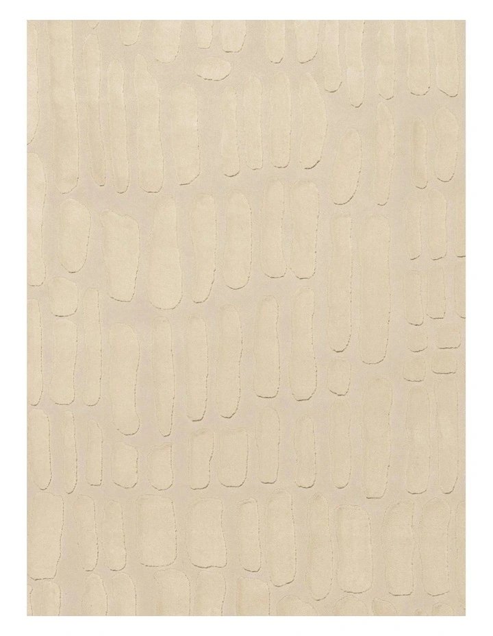 Agadir Textured Rug in Cream image 7