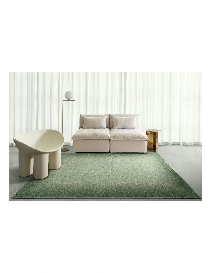 Vergi Tonal Gradient Rug in Green image 7