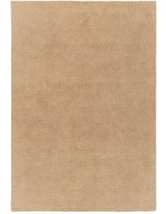 Tallahassee Mud Plush Wool Shag Rug in Brown