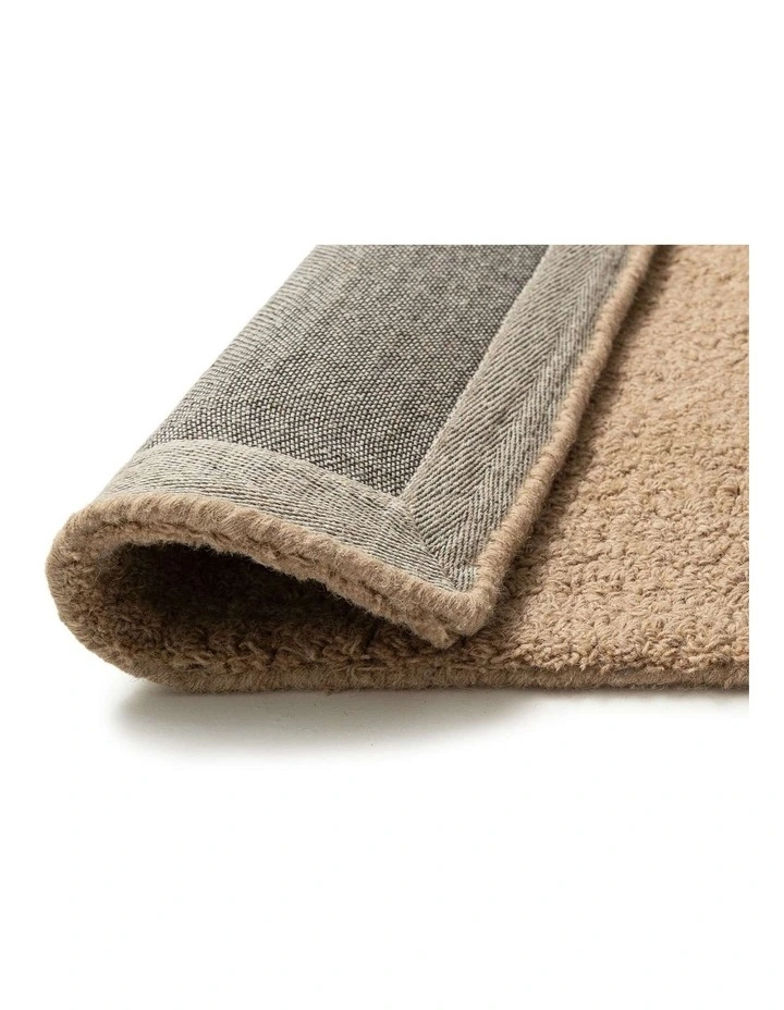 Tallahassee Mud Plush Wool Shag Rug in Brown image 5