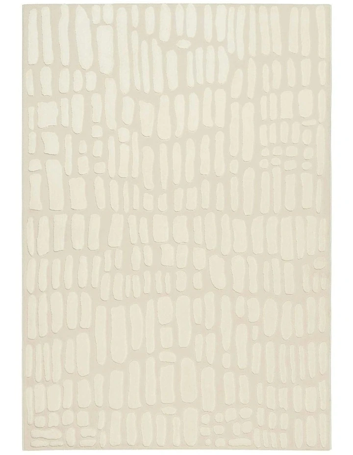 Ifrane Textured Rug in Cream image 1
