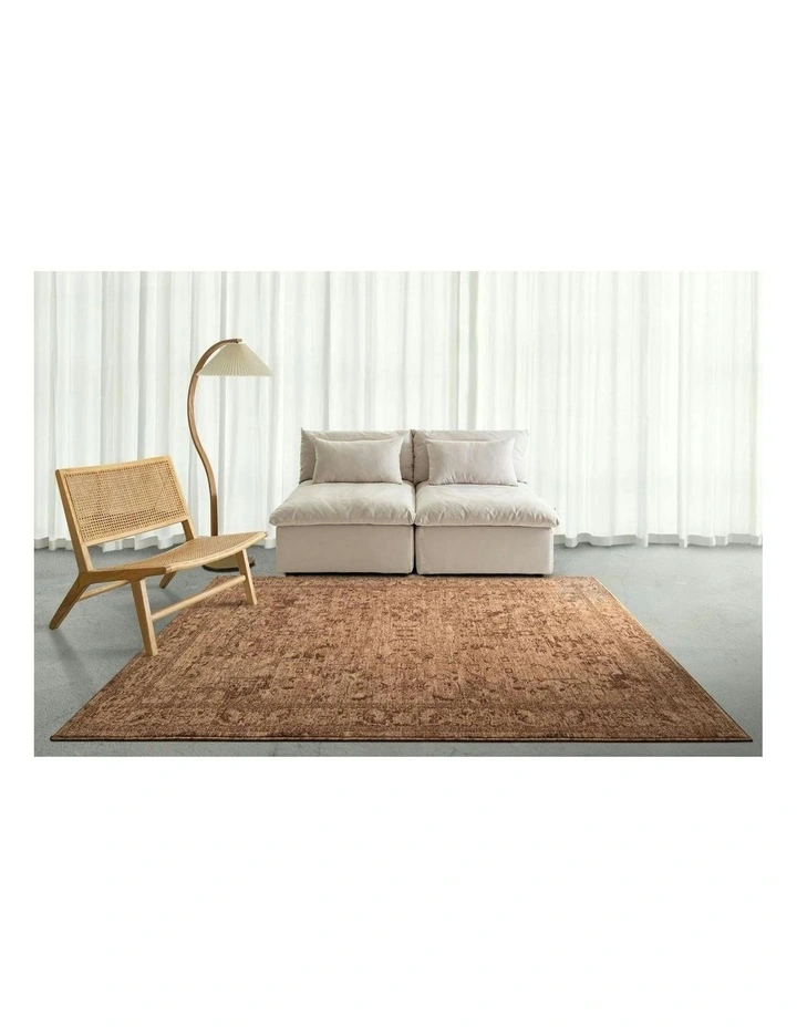Serron Tonal Traditional Rug in Brown image 7
