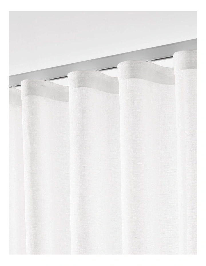 S-Fold Curtain Track Bundle in White image 4