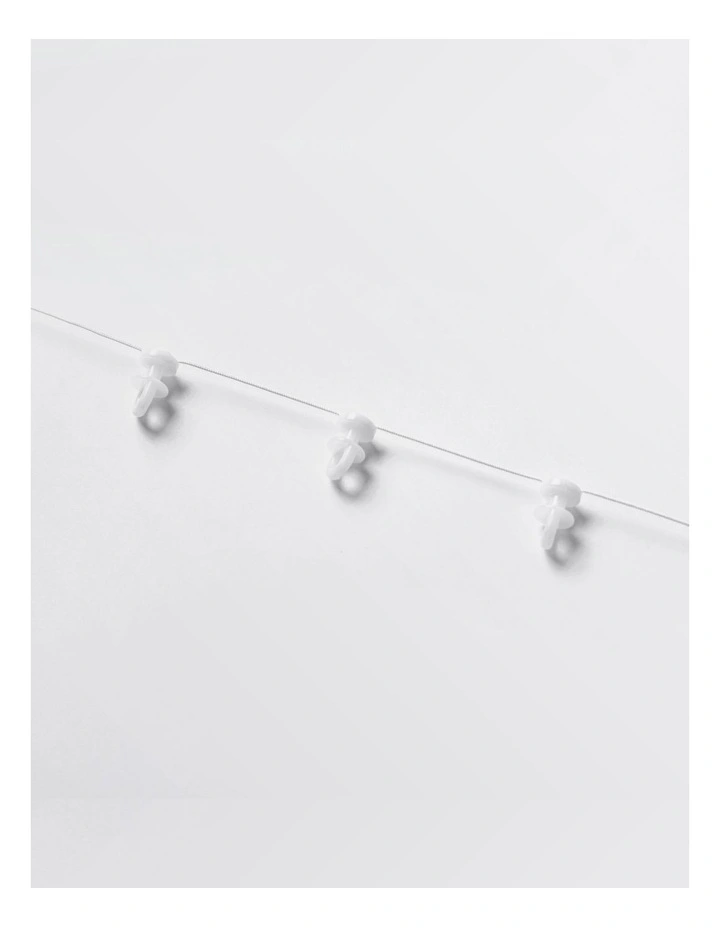 S-Fold Curtain Track Bundle in White image 7