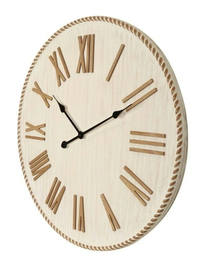 Sorrento Roman Numeral Clock 70x3cm in White image 2