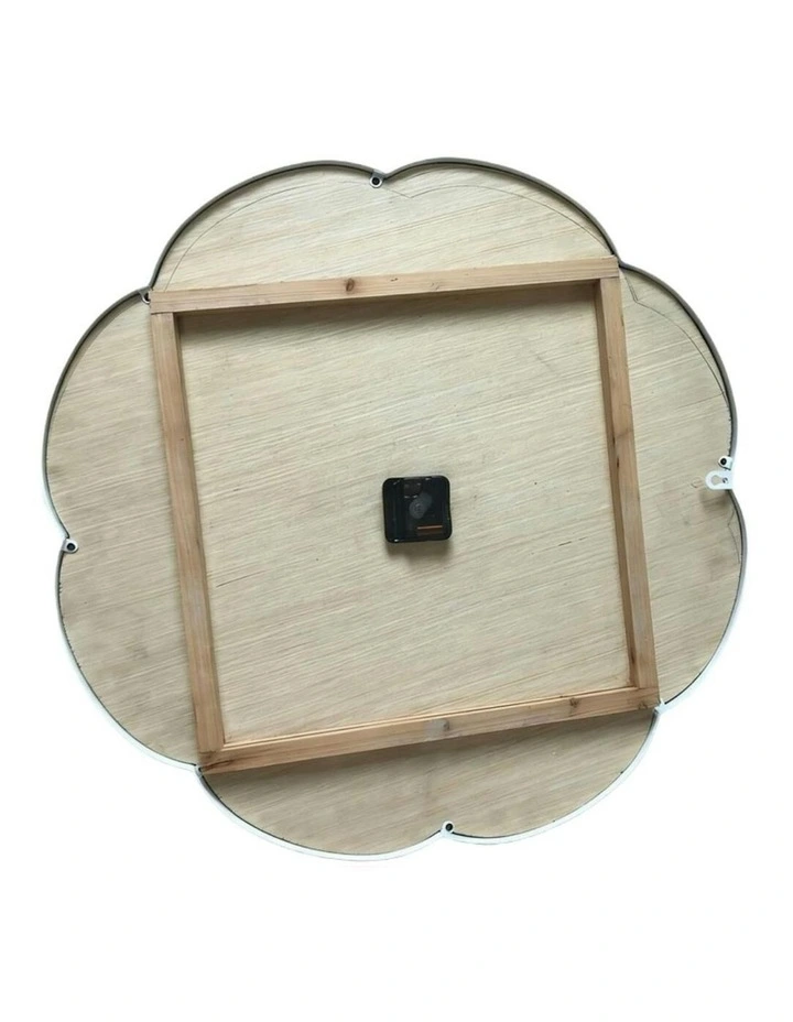 Wood Scalloped Clock  60*3.5*60 in Gold image 7