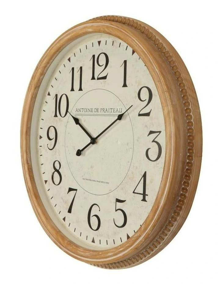 Sorrento Glass-Front Clock 60x6.3cm in White image 2