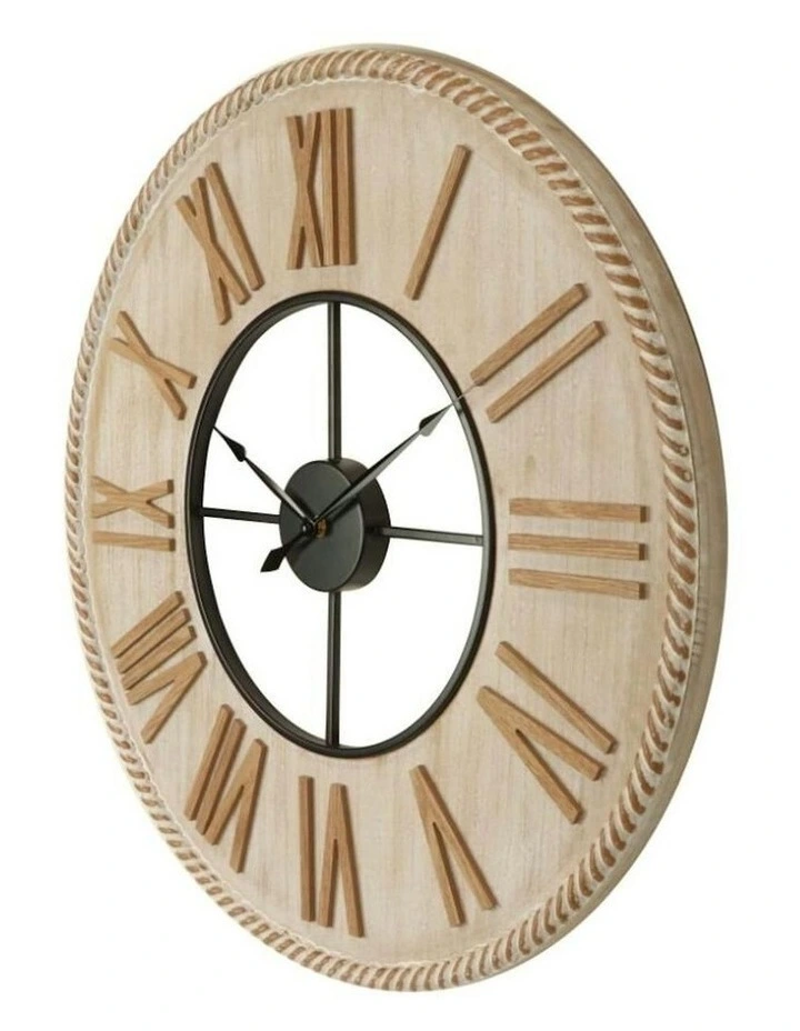 Hampton Style Clock With Roman Numerals 60x3cm in White image 4