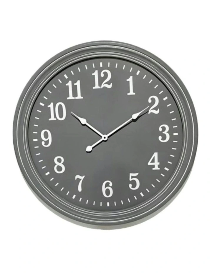 Never Too Late Clock 80*5*80cm in Grey image 2