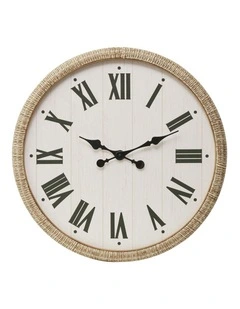 Just in Time Clock 70*4.5*70cm in White